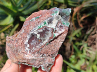 Natural Ball Malachite On Quartz Matrix Specimens x 2 From Kambove, Congo
