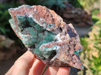 Natural Ball Malachite On Quartz Matrix Specimens x 2 From Kambove, Congo