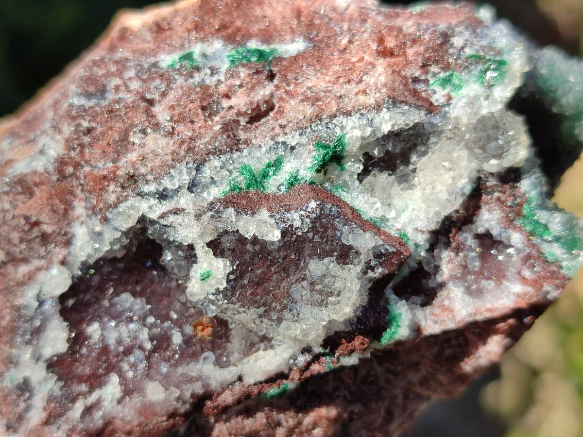 Natural Ball Malachite On Quartz Matrix Specimens x 2 From Kambove, Congo - Toprock Gemstones and Minerals 