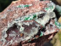 Natural Ball Malachite On Quartz Matrix Specimens x 2 From Kambove, Congo
