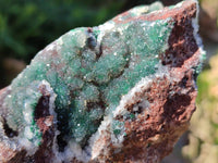 Natural Ball Malachite On Quartz Matrix Specimens x 2 From Kambove, Congo