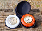 Hand Made Stone Alarm Clocks x 2 From China - Toprock Gemstones and Minerals 
