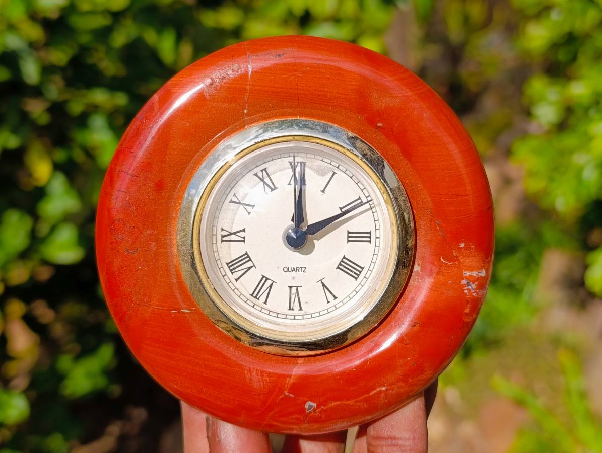 Hand Made Stone Alarm Clocks x 2 From China - Toprock Gemstones and Minerals 