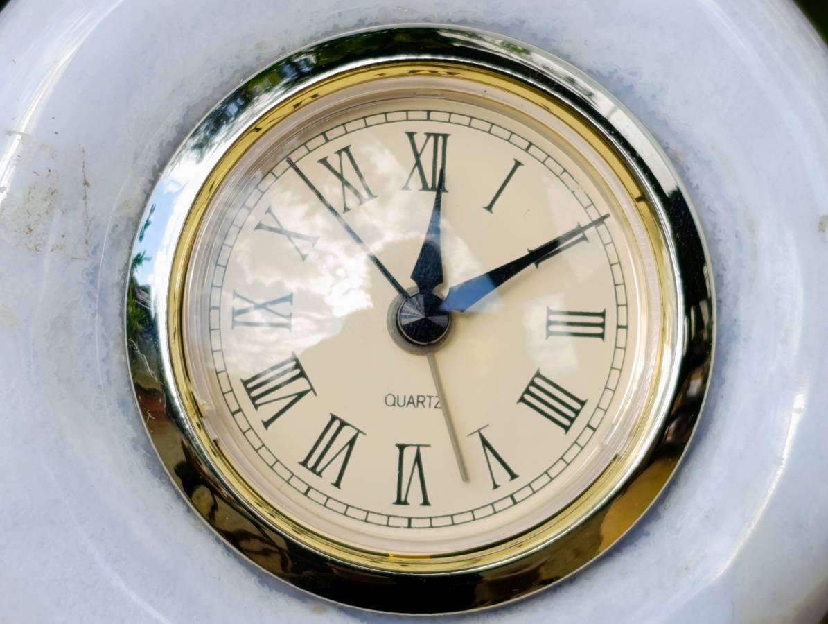 Hand Made Stone Alarm Clocks x 2 From China - Toprock Gemstones and Minerals 