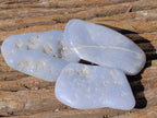 Polished Blue Lace Agate Tumbled Stones x 20 From Nsanje, Malawi - Toprock Gemstones and Minerals 