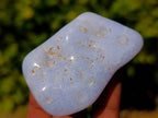 Polished Blue Lace Agate Tumbled Stones x 20 From Nsanje, Malawi - Toprock Gemstones and Minerals 