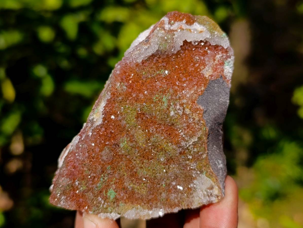 Natural Drusy Salrose With Crystalline Malachite on Dolomite Matrix Specimens x 6 From Congo - Toprock Gemstones and Minerals 