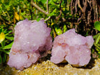 Natural Amethyst Spirit Quartz Clusters x 2 From Boekenhouthoek, South Africa - Toprock Gemstones and Minerals 