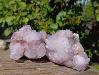 Natural Amethyst Spirit Quartz Clusters x 2 From Boekenhouthoek, South Africa