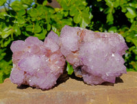 Natural Amethyst Spirit Quartz Clusters x 2 From Boekenhouthoek, South Africa
