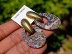 Hand Made Snakeskin Jasper Earrings - Sold Per Pair - From Australia - Toprock Gemstones and Minerals 