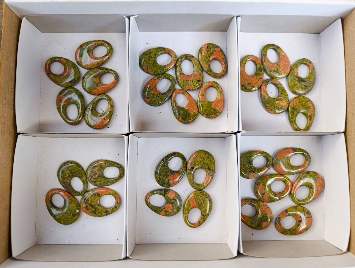 Hand Made Unakite Pendant - Sold Per Item - From South Africa - Toprock Gemstones and Minerals 