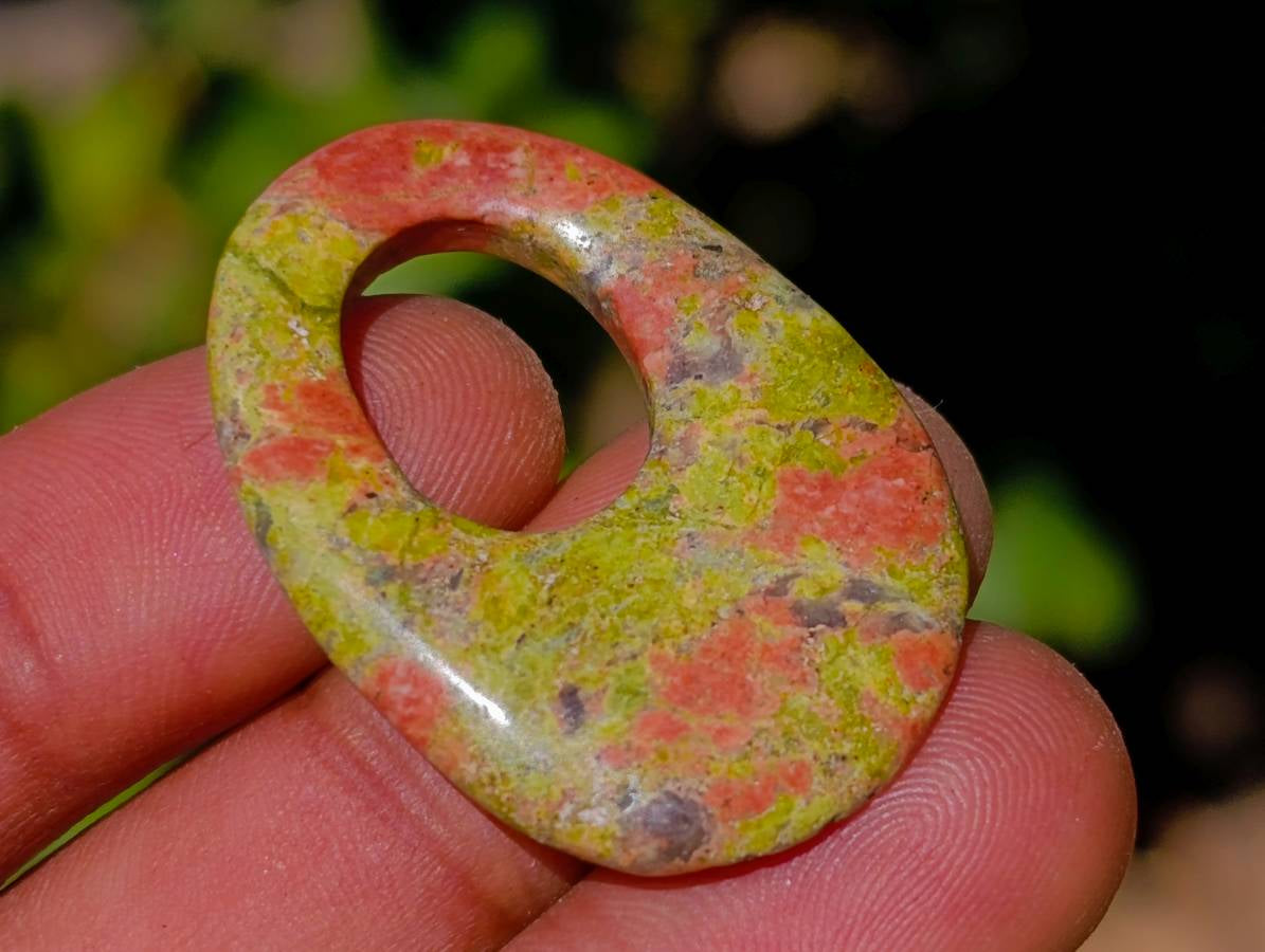 Hand Made Unakite Pendant - Sold Per Item - From South Africa - Toprock Gemstones and Minerals 