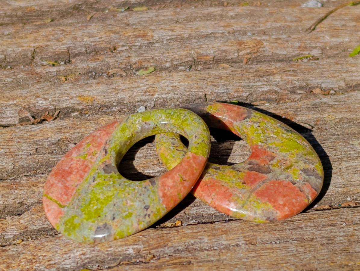 Hand Made Unakite Pendant - Sold Per Item - From South Africa - Toprock Gemstones and Minerals 