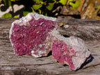 Natural Drusy Salrose on Dolomite Matrix Specimens x 2 From Kakanda, Congo - Toprock Gemstones and Minerals 