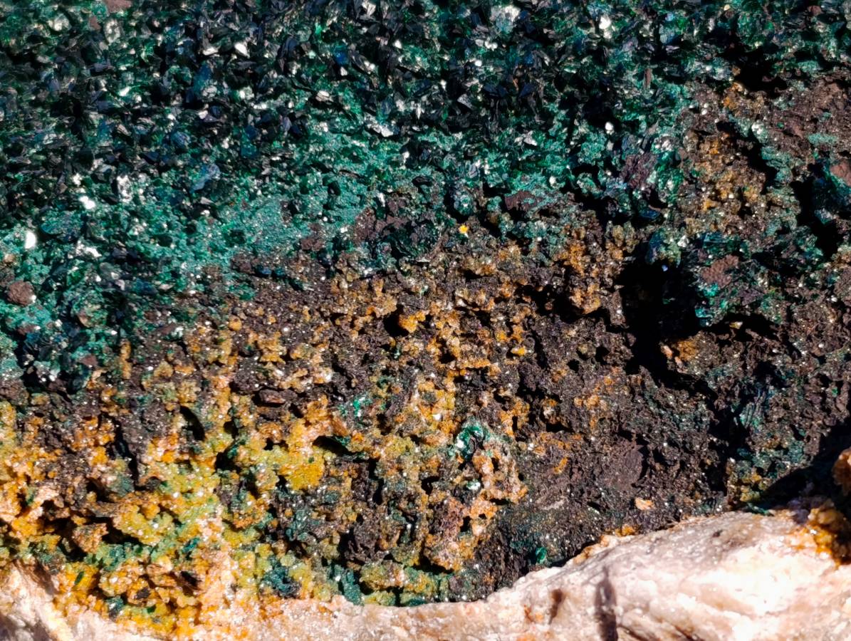 Natural Crystalline Malachite Specimen x 1 From Congo - Toprock Gemstones and Minerals 