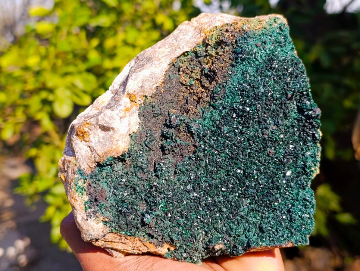 Natural Crystalline Malachite Specimen x 1 From Congo - Toprock Gemstones and Minerals 