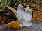 Polished Clear Quartz Crystals x 6 From Madagascar - Toprock Gemstones and Minerals 