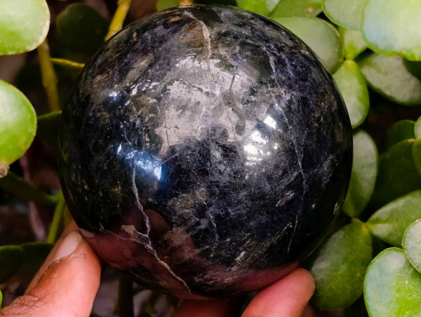 Polished Iolite Spheres x 3 From Ambatofinandrahana, Madagascar