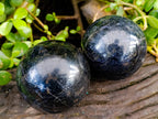 Polished Iolite Spheres x 3 From Ambatofinandrahana, Madagascar - Toprock Gemstones and Minerals 