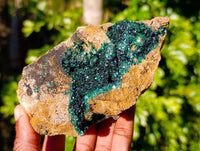 Natural XX Rare Crystalline Malachite Specimens x 3 From Congo