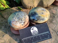 Polished Dendritic Opal Palm Stones x 6 From Moralambo, Madagascar - Toprock Gemstones and Minerals 