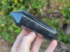 Polished Double Terminated Black Basalt Points x 3 From Madagascar - Toprock Gemstones and Minerals 