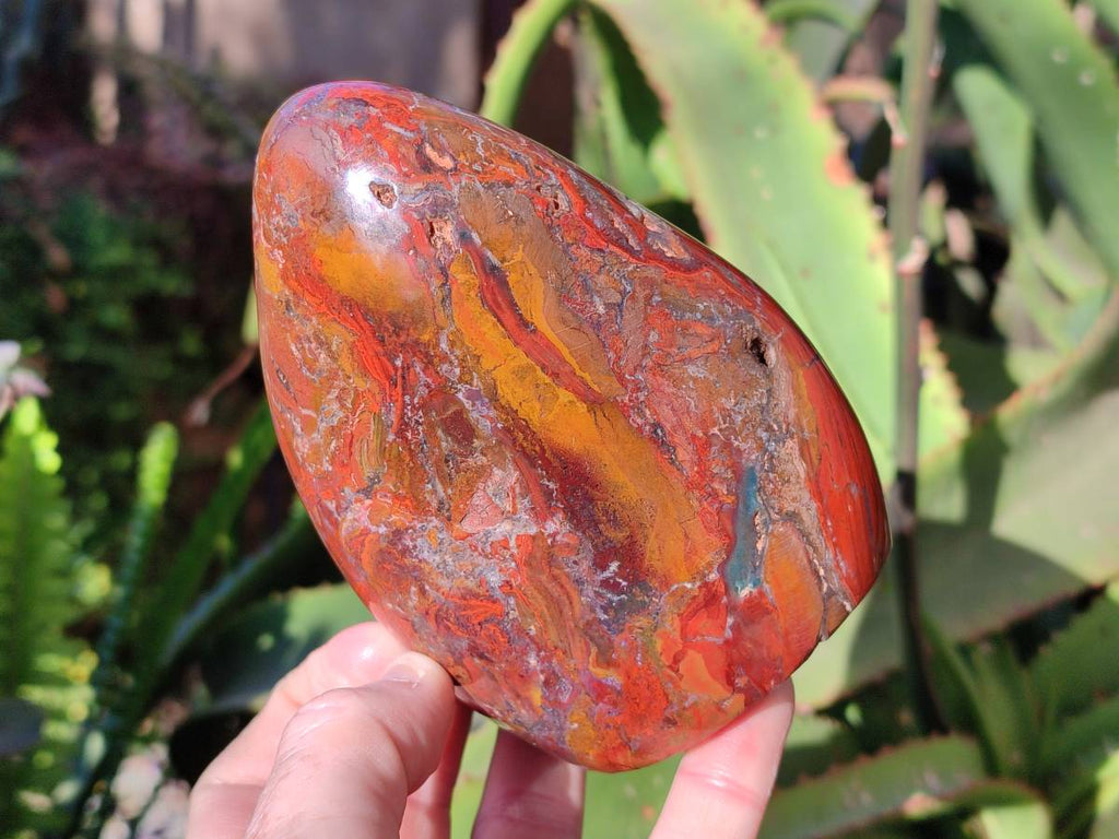 Polished Red Jasper Standing Free Forms x 2 From Madagascar - Toprock Gemstones and Minerals 