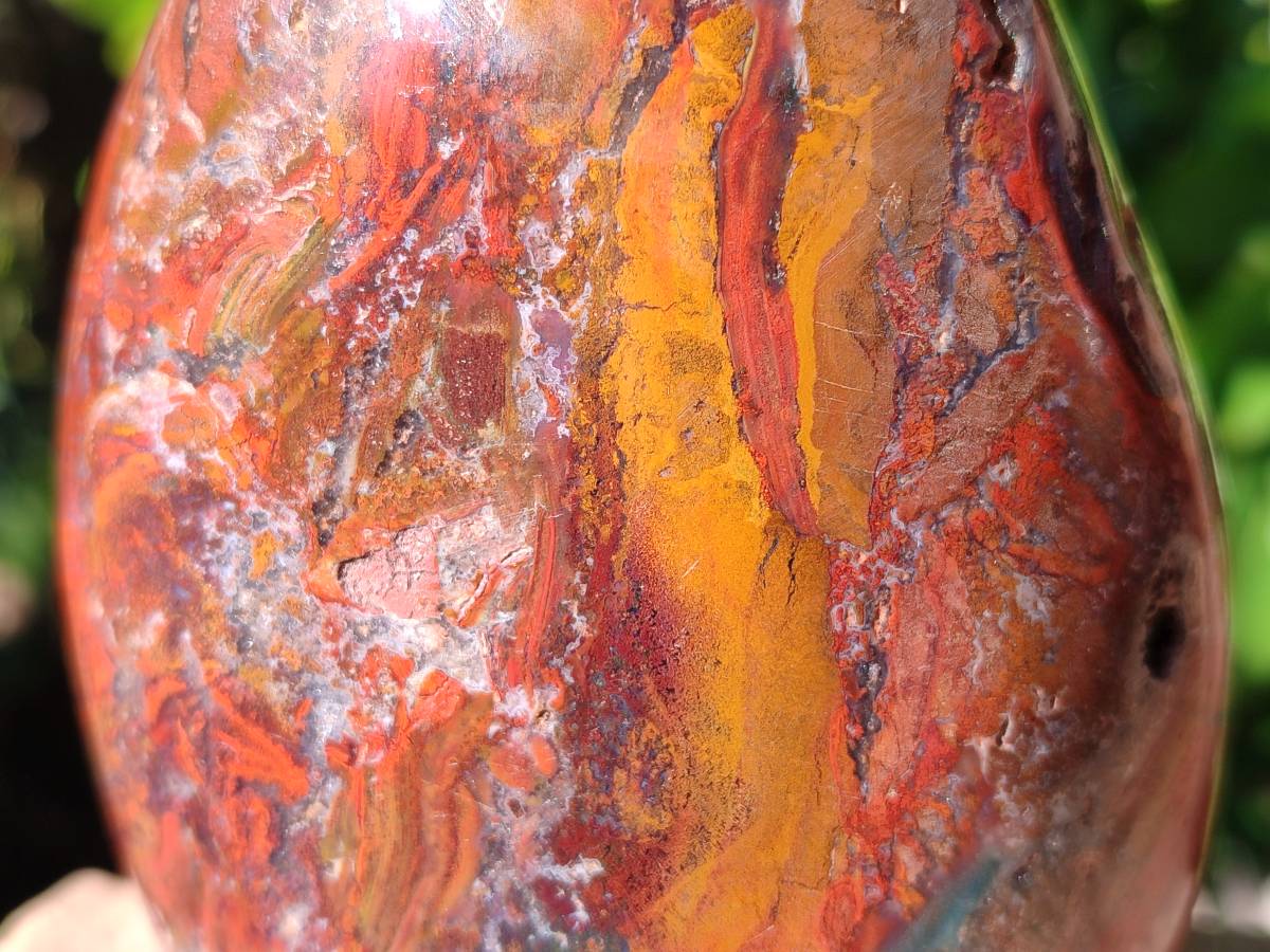 Polished Red Jasper Standing Free Forms x 2 From Madagascar - Toprock Gemstones and Minerals 