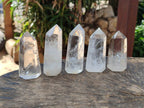Polished Clear Quartz Crystals x 12 From Madagascar - Toprock Gemstones and Minerals 