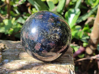 Polished Iolite Spheres x 2 From Ambatofinandrahana, Madagascar - Toprock Gemstones and Minerals 