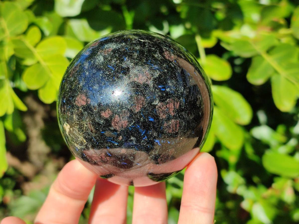 Polished Iolite Spheres x 2 From Ambatofinandrahana, Madagascar - Toprock Gemstones and Minerals 