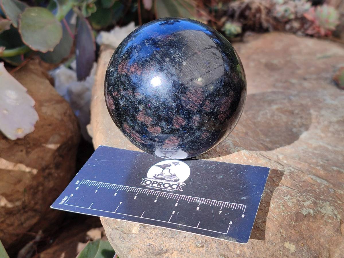 Polished Iolite Spheres x 2 From Ambatofinandrahana, Madagascar - Toprock Gemstones and Minerals 