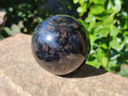 Polished Iolite Spheres x 2 From Ambatofinandrahana, Madagascar - Toprock Gemstones and Minerals 
