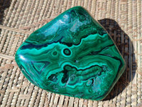 Polished Flower Banded Malachite Free Forms x 6 From Congo - Toprock Gemstones and Minerals 