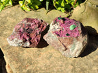 Natural Drusy Salrose on Dolomite Matrix Specimens x 2 From Kakanda, Congo - Toprock Gemstones and Minerals 