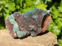 Natural Ball Malachite On Quartz Matrix Specimens x 3 From Kambove, Congo