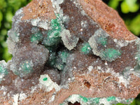 Natural Ball Malachite On Quartz Matrix Specimens x 3 From Kambove, Congo