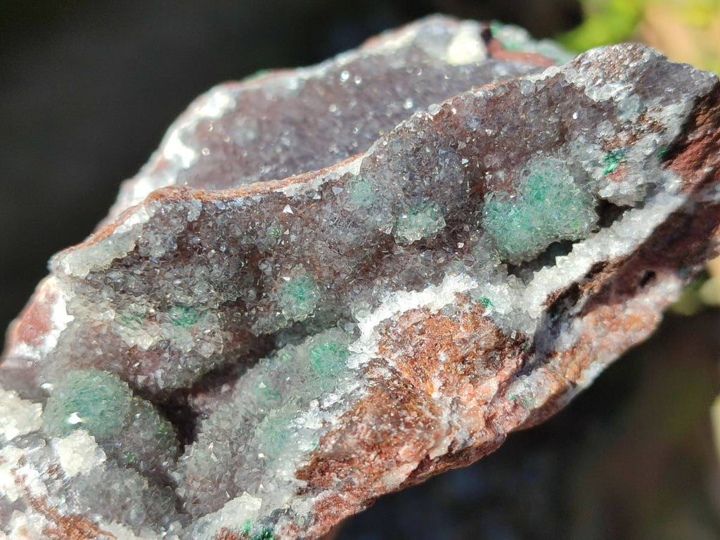 Natural Ball Malachite On Quartz Matrix Specimens x 3 From Kambove, Congo - Toprock Gemstones and Minerals 