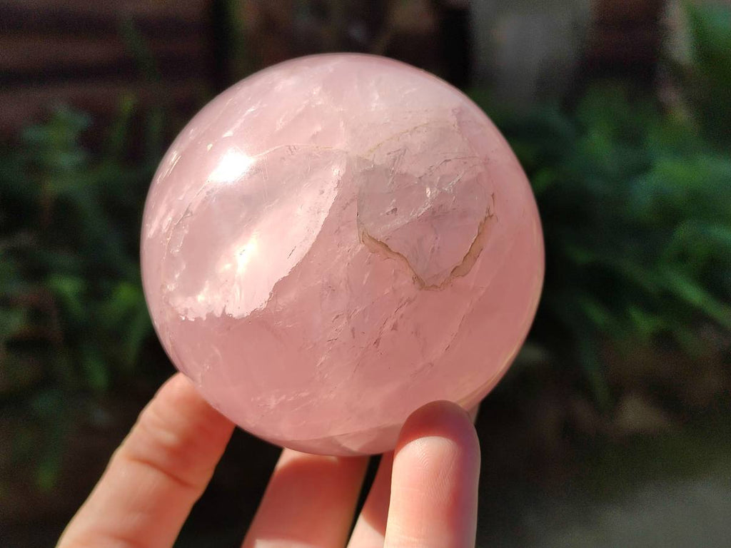 Polished Rose Quartz Spheres x 2 From Madagascar - Toprock Gemstones and Minerals 