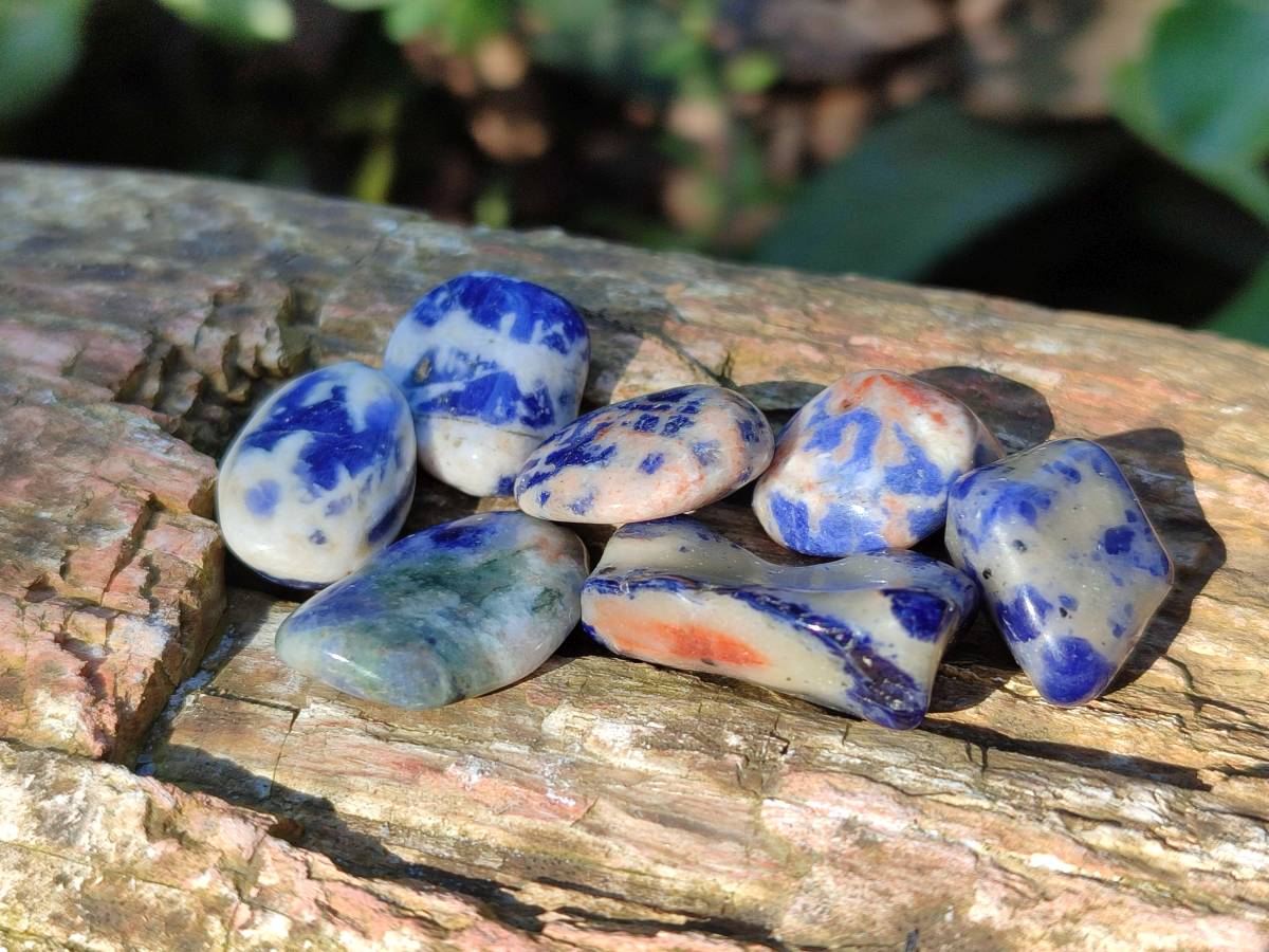 Polished Sodalite Tumbled Stones - Sold Per Kg - From Namibia - Toprock Gemstones and Minerals 