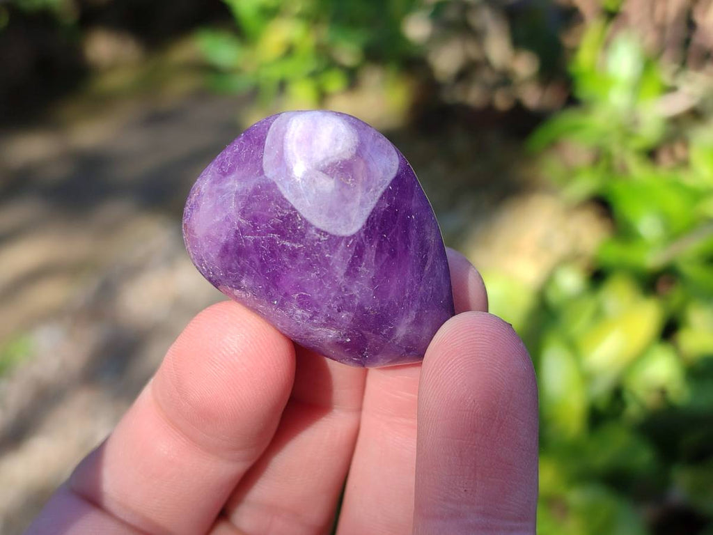 Polished Chevron Amethyst Tumble Stones - Sold per Kg - From Zambia - Toprock Gemstones and Minerals 