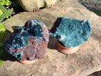 Natural Ball Malachite On Dolomite Matrix Specimens x 2 From Kambove, Congo - Toprock Gemstones and Minerals 
