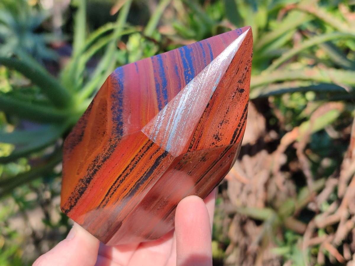 Polished Banded Tiger Iron Points x 6 From Northern Cape, South Africa - Toprock Gemstones and Minerals 