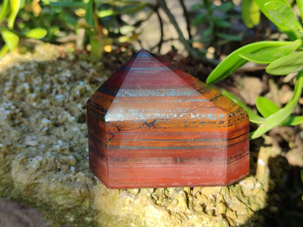 Polished Banded Tiger Iron Points x 6 From Northern Cape, South Africa - Toprock Gemstones and Minerals 