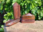 Polished Banded Tiger Iron Points x 6 From Northern Cape, South Africa - Toprock Gemstones and Minerals 