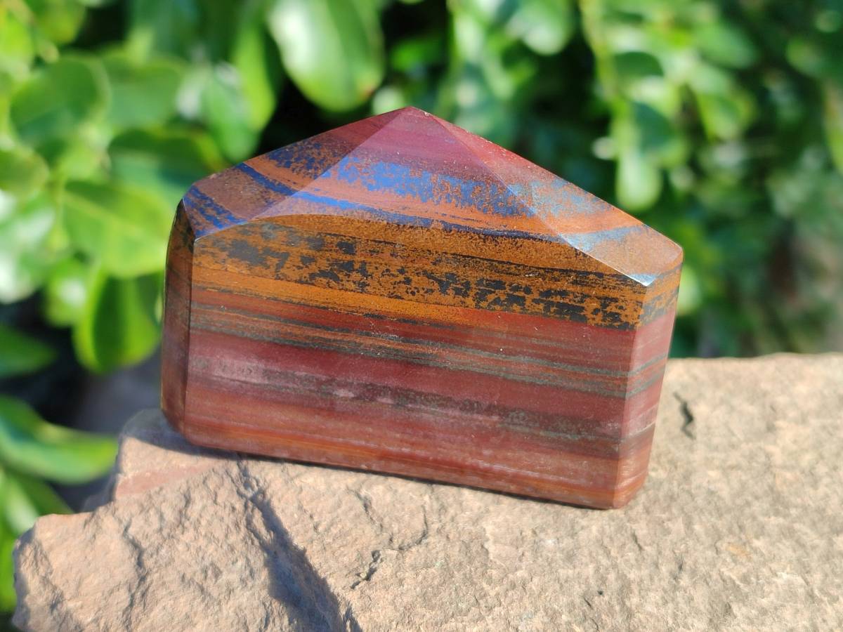 Polished Banded Tiger Iron Points x 6 From Northern Cape, South Africa - Toprock Gemstones and Minerals 