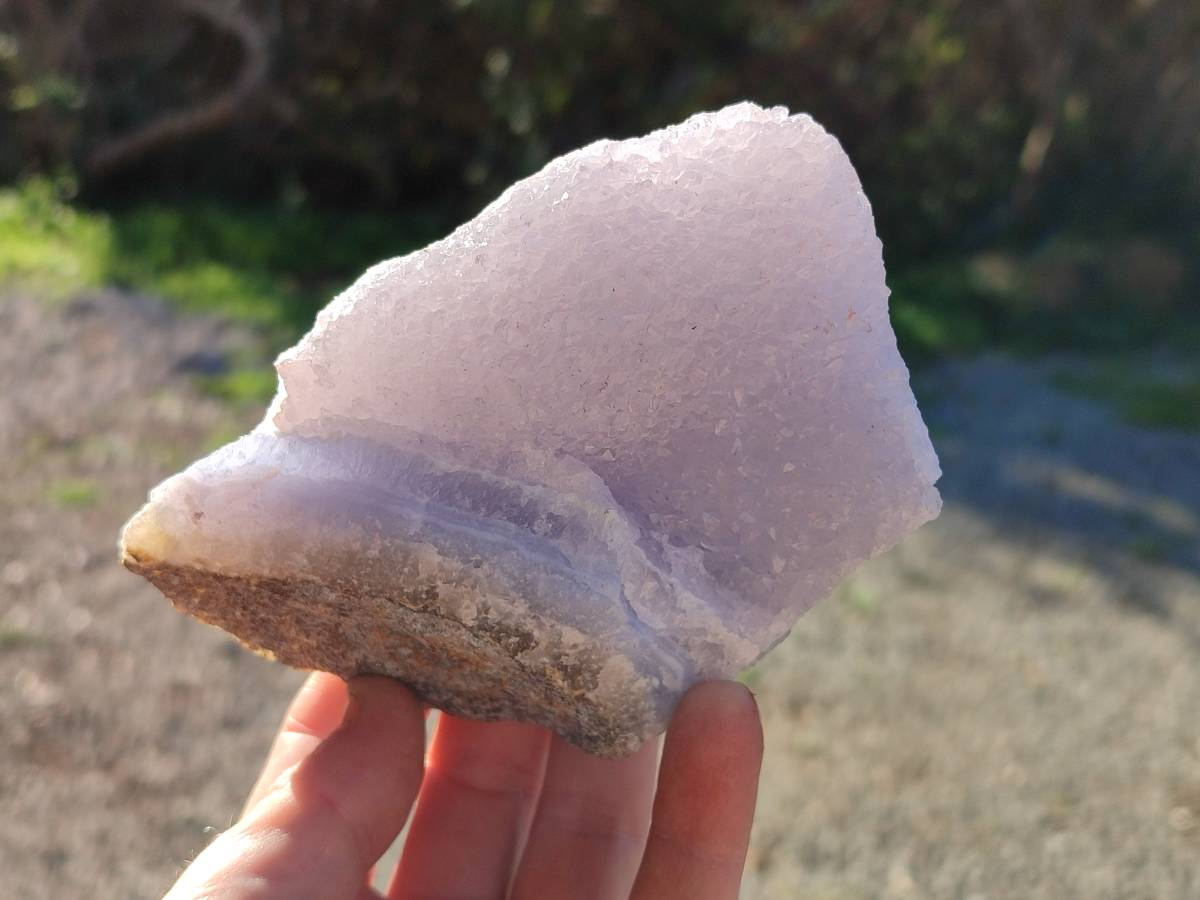 Natural Blue Lace Agate Geode Specimens x 4 From Nsanje, Malawi - Toprock Gemstones and Minerals 