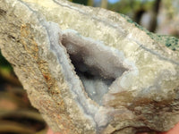 Natural Blue Lace Agate Geode Specimens x 4 From Nsanje, Malawi