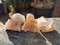 Natural Golden Limonite Quartz Clusters x 36 From Solwezi, Zambia - Toprock Gemstones and Minerals 